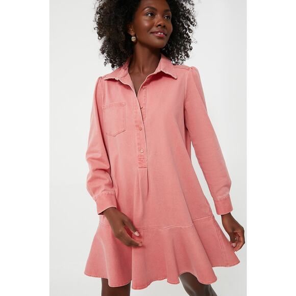 TUCKERNUCK Dresses & Skirts - NWT Tuckernuck x Murray's Toggery Callahan Shirt Dress Nantucket Red Sz S